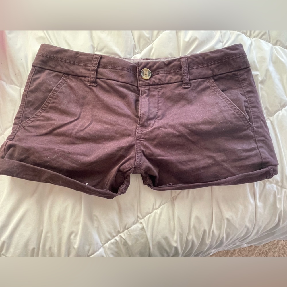 american eagle, vintage, purple shorts, size 4